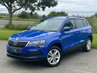 Used Skoda Karoq SE Technology 116 HP (85 kW) 2019 Blue SUV