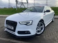 Used Audi A5 S-Line 177 HP (130 kW) 2015 White Coupe