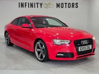 Used Audi A5 Black Edition 225 HP (165 kW) 2013 Red Coupe