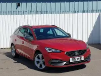 Usata Seat Leon FR 130 CV (95 kW) 2021 Rosso Station wagon