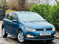 Used VW Polo SE 90 HP (66 kW) 2015 Blue Hatchback