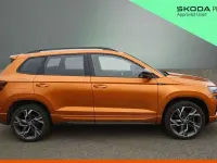 Used Skoda Karoq SportLine 150 HP (110 kW) 2024 Phoenix orange metallic SUV