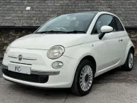 Used Fiat 500 Lounge 69 HP (50 kW) 2011 White Hatchback