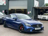 Used Mercedes C300 AMG Line Premium 258 HP (189 kW) 2019 Blue Coupe