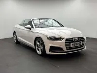 Used Audi A5 Cabriolet S-Line 190 HP (139 kW) 2018 White Cabriolet