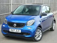 Used Smart ForFour Passion 71 HP (52 kW) 2017 Black Hatchback