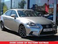 Used Lexus IS300h Sport Line 223 HP (164 kW) 2014 Silver Sedan