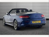 Used Mercedes C300 AMG Line Premium 245 HP (180 kW) 2019 Blue Cabriolet