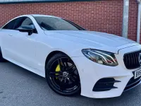 Used Mercedes E220 AMG line 2017 White Coupe