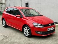 Begagnad VW Polo Edition 2013 Röd Halvkombi