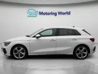 Begagnad Audi A3 Sportback S-Line 150 HK (110 kW) 2022 Vit Halvkombi