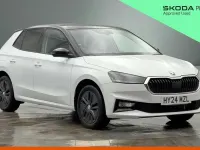 Used Skoda Fabia Colour Edition 85 HP (62 kW) 2024 Moon white metallic black magic pearl effect Hatchback