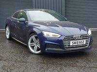 Used Audi A5 S-Line 150 HP (110 kW) 2019 Blue Coupe