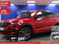 Used Skoda Kodiaq SportLine 190 HP (139 kW) 2021 Red SUV