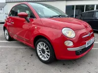 Used Fiat 500 Lounge 69 HP (50 kW) 2013 Red Cabriolet