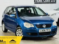 Begagnad VW Polo SE 75 HK (55 kW) 2006 Blå Halvkombi