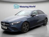 Used Mercedes A250 AMG line 259 HP (190 kW) 2022 Blue Sedan