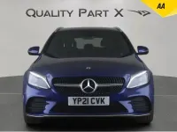 Used Mercedes C300e AMG line 2021 Blue Estate