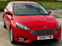 Used Ford Focus Titanium 125 HP (91 kW) 2015 Red Hatchback