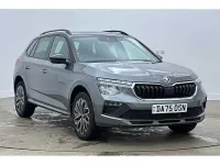Used Skoda Kamiq Design Edition 85 HP (62 kW) 2026 Graphite grey metallic black magic pearl effect SUV