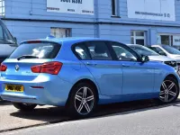 Used BMW 118 Sport Line 136 HP (100 kW) 2018 Blue Hatchback
