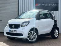 Begagnad Smart ForTwo Coupé Passion 71 HK (52 kW) 2018 Svart Sportkupé