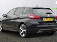 Used Peugeot 308 GT-line 131 HP (96 kW) 2019 Black Hatchback