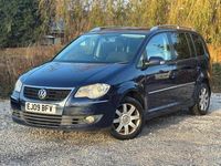 Used VW Touran Sportline 138 HP (101 kW) 2009 Blue MPV