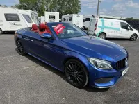 Used Mercedes C220 AMG Line Premium Plus 2017 Blue Cabriolet