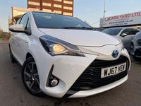 Used Toyota Yaris Hybrid 2017 White Hatchback
