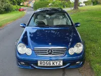 Used Mercedes C180 SE 143 HP (105 kW) 2006 Blue Coupe