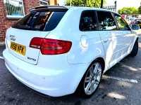 Used Audi A3 Sportback S-Line 2009 White Hatchback