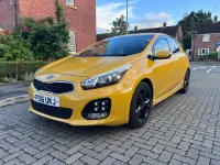 Used Kia Ceed GT-Line 134 HP (98 kW) 2016 Yellow Hatchback