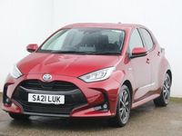 Used Toyota Yaris Hybrid Design 2021 Red Hatchback