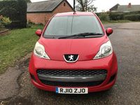 Second-hand Peugeot 107 68 CP (50 kW) 2010 Roșu Hatchback