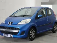 Used Peugeot 107 68 HP (50 kW) 2009 Blue Hatchback