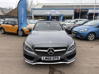 Used Mercedes C220 AMG line 170 HP (125 kW) 2016 Grey Cabriolet