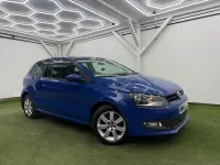 Begagnad VW Polo Edition 2013 Blå Halvkombi