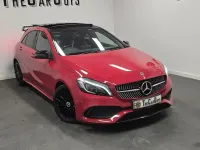 Used Mercedes A200 AMG Line Premium Plus 136 HP (100 kW) 2017 Red Hatchback