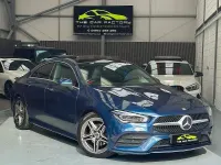 Used Mercedes CLA180 AMG Line Premium Plus 136 HP (100 kW) 2022 Blue Coupe