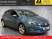 Used Vauxhall Astra SRi 100 HP (73 kW) 2016 Blue Hatchback