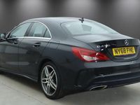 Used Mercedes CLA180 AMG line 122 HP (89 kW) 2018 Black Sedan