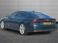 Used Audi A7 Sportback S-Line 282 HP (207 kW) 2019 Firmament blue Hatchback