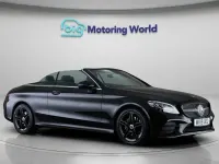 Used Mercedes C200 AMG line 198 HP (145 kW) 2019 Black Cabriolet