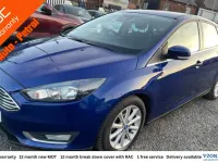 Used Ford Focus Titanium 125 HP (91 kW) 2015 Blue Hatchback