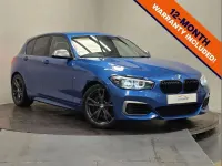 Used BMW M140 M Sport 334 HP (245 kW) 2018 Blue Hatchback