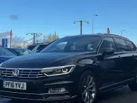Used VW Passat R-line 241 HP (177 kW) 2016 Black Estate