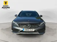 Używany Mercedes C220 AMG line 2018 Szary Kombi
