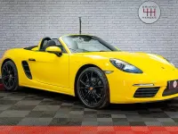 Used Porsche Boxster 300 HP (220 kW) 2017 Yellow Cabriolet