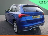 Used Skoda Kamiq SE L Executive 110 HP (80 kW) 2023 Race blue metallic SUV